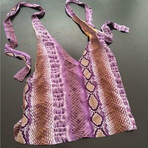 Purple Snake Print Camisole